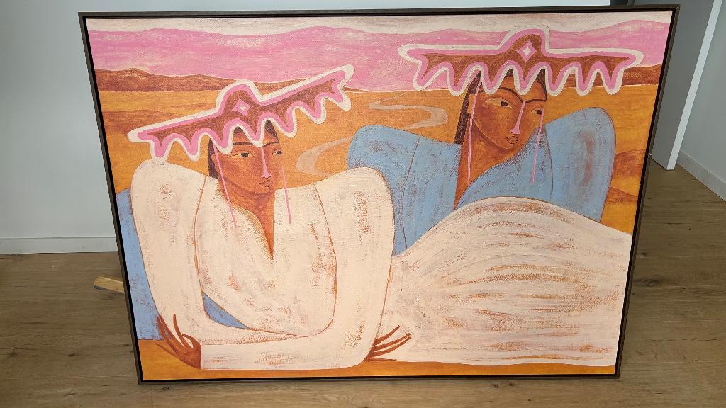 XXL Canvas in houten frame, Ophalen