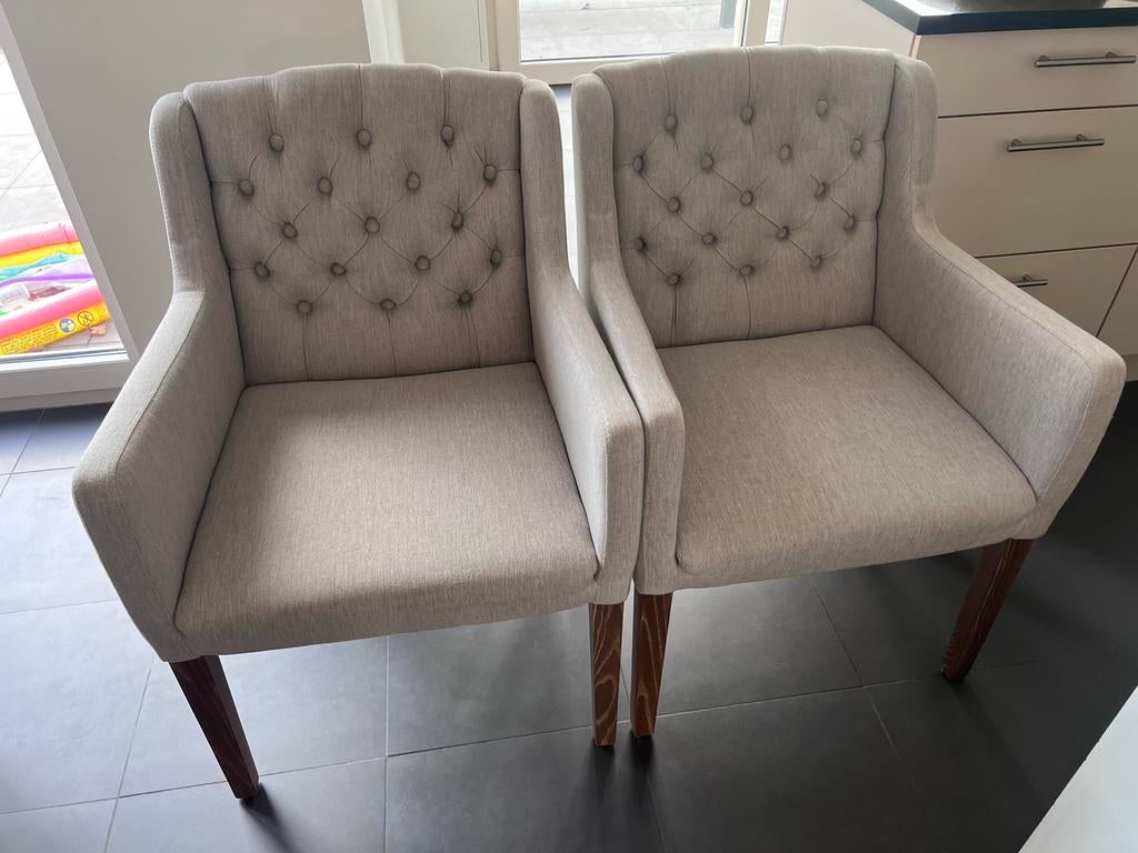 Landelijke eetkamerstoelen, Autres couleurs, Enlèvement, Utilisé, Tissus