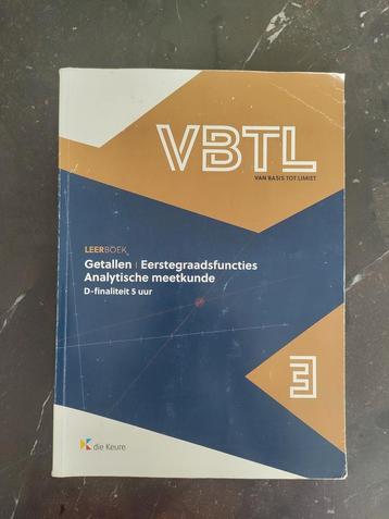 VBTL 3 Getallen, Eerstegraadsfuncties, Analytische meetkunde, Die Keure, Enlèvement ou Envoi, Utilisé, Secondaire