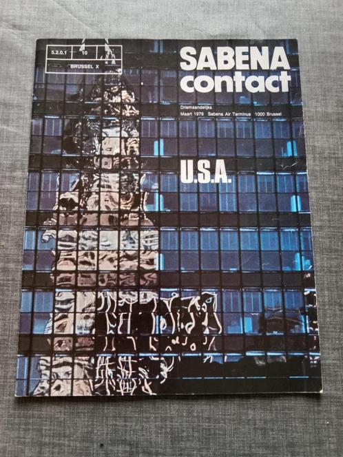 Tijdschrift Sabena contact – 1976, Collections, Souvenirs Sabena, Utilisé, Enlèvement ou Envoi