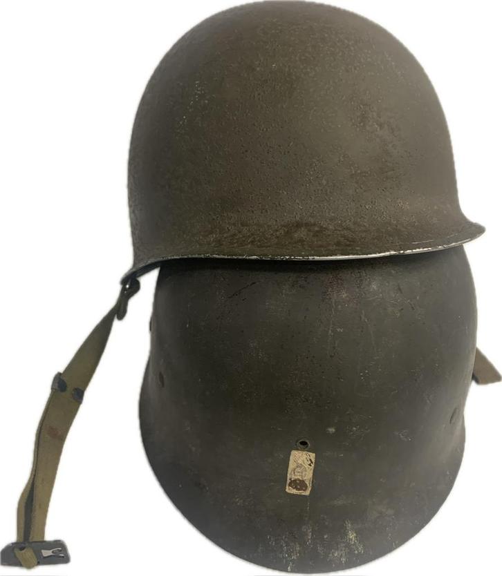 US ww2 helm US-M1 First Lieutenant, Verzamelen, Militaria | Tweede Wereldoorlog, Verzenden