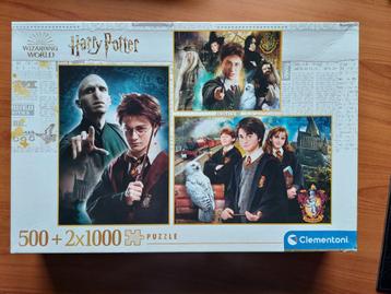 puzzelbox 2 x 1000 stuks - Clementoni - Harry Potter beschikbaar voor biedingen