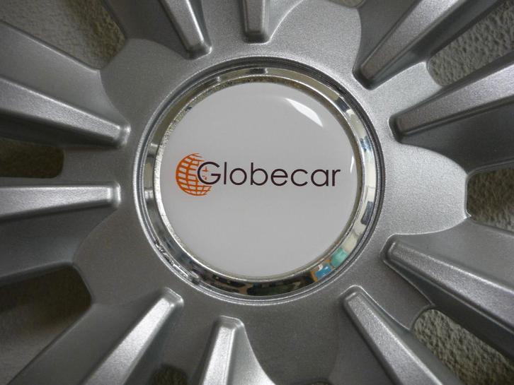 Globecar 3D doming naafstickers caravan en camper, Epoxy, Verzamelen, Stickers, Nieuw, Overige typen, Verzenden