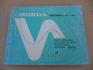 Honda Oldie  CB 750 Fz Fa Parts Catalogue Onderdelen boek beschikbaar voor biedingen