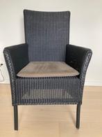 Set van 2 Lloyd loom zeteltjes, Huis en Inrichting, Stoelen, Ophalen, Twee, Zwart, Riet of Rotan