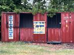 Paardenstal , container , verlichting  , houten vloer,