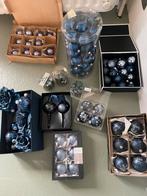 Mooie grote set blauwe kerstballen, Diversen, Ophalen, Zo goed als nieuw