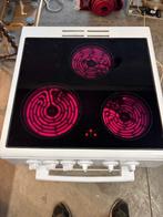 elektrisch fornuis met 3 kookplaten, Ophalen, 3 kookzones of minder, Zo goed als nieuw, Vrijstaand