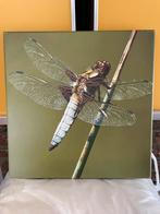 Leuke zomers canvas libelle, Antiek en Kunst, Ophalen of Verzenden