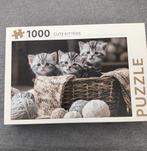 PUZZEL 1000 STUKS MET SCHATTIGE  KITTENS, Ophalen, 500 t/m 1500 stukjes, Zo goed als nieuw, Legpuzzel