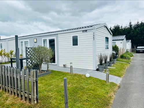Houten huisje in Knokke Heist, Caravans en Kamperen, Stacaravans, Ophalen of Verzenden