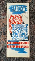 Luchtroute Sabena, Brussel, Praag, jaren 40, begin jaren 50, Ophalen of Verzenden, Zo goed als nieuw