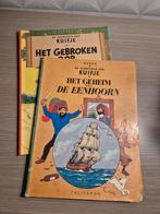 Kuifje twee strips Hergé - Het gebroken oor Geheim eenhoorn, Boeken, Ophalen of Verzenden, Gelezen, Hergé