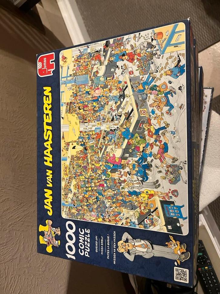 1000 stukjes Kassa erbij jan van haasteren, Hobby en Vrije tijd, Denksport en Puzzels, Ophalen of Verzenden