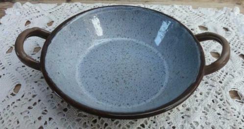 Klein Frans brocante bruin /grijs emaille (sier) pannetje, Antiek en Kunst, Curiosa en Brocante, Ophalen of Verzenden