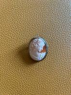 Camee zilveren broche/hangertje, Bijoux, Sacs & Beauté, Bijoux anciens, Enlèvement, Broche