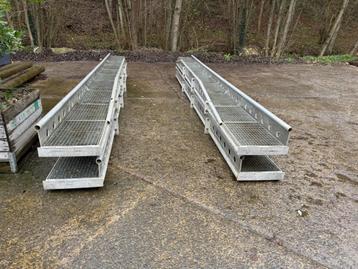 Aluminium brug/ rijbanen, cap. 3000 kg beschikbaar voor biedingen