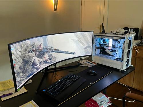 Gaming PC ( setup ) incl Scherm, Informatique & Logiciels, Ordinateurs de bureau, Comme neuf, SSD, Gaming, Enlèvement ou Envoi