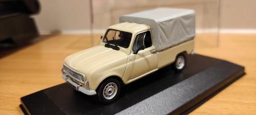 Renault 4 Pickup met huif 1:43 in vitrinedoosje, Hobby en Vrije tijd, Modelauto's | 1:43, Zo goed als nieuw, Ophalen of Verzenden