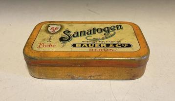 Vintage blik Sanatogen  beschikbaar voor biedingen