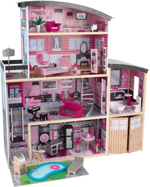 Maison de poupée en bois KidKraft Sparkle LIVRAISON GRATUITE, Enfants & Bébés, Jouets | Maisons de poupées, Neuf, Maison de poupées