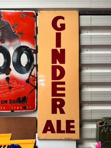 GINDERALE oud reclamebord beschikbaar voor biedingen