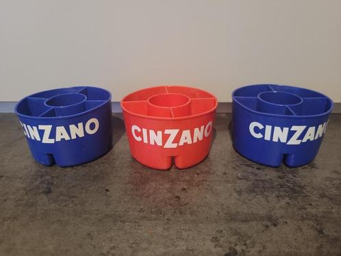 3 Cinzano reclame-ijsblokjesbakjes, Verzamelen, Merken en Reclamevoorwerpen, Gebruikt, Overige typen, Ophalen of Verzenden