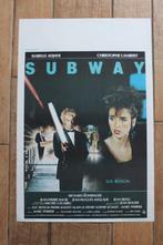 filmaffiche Subway 1985 Luc Besson filmposter, Ophalen of Verzenden, A1 t/m A3, Zo goed als nieuw, Rechthoekig Staand