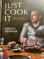 Just cook it kookboek Sergio Herman, Boeken, Overige typen, Europa, Zo goed als nieuw, Sergio Herman