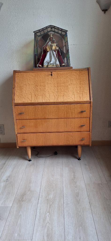 secretaire jaren '60, Huis en Inrichting, Kasten | Secretaires, Zo goed als nieuw, Ophalen