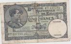 Banque Nationale De Belgique  cinq francs 1930, Los biljet, Verzenden