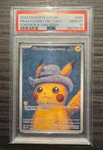 Pikachu grey felt hat van gogh psa10, Hobby en Vrije tijd, Ophalen of Verzenden, Nieuw, Losse kaart