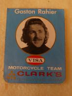 autocollant - GASTON RAHIER - VISA - MOTORCYCLE TEAM - 1973, Collections, Autocollants, Sport, Enlèvement ou Envoi, Neuf