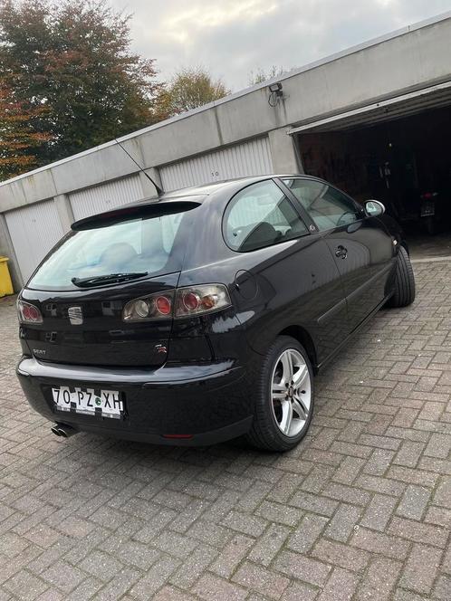 Seat ibiza fr 1.8 20vt 110 kw 3drs 2005 zwart, Autos, Seat, Particulier, Ibiza, ABS, Airbags, Air conditionné, Bluetooth, Ordinateur de bord