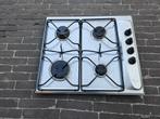 Inox Whirlpool gas inbouwkookplaat, Elektronische apparatuur, Ophalen, Gebruikt, 4 kookzones, Inbouw
