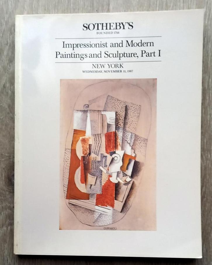 Impressionist and Modern Paintings and Sculpture Sotheby P1, Boeken, Kunst en Cultuur | Beeldend, Gelezen, Ophalen of Verzenden