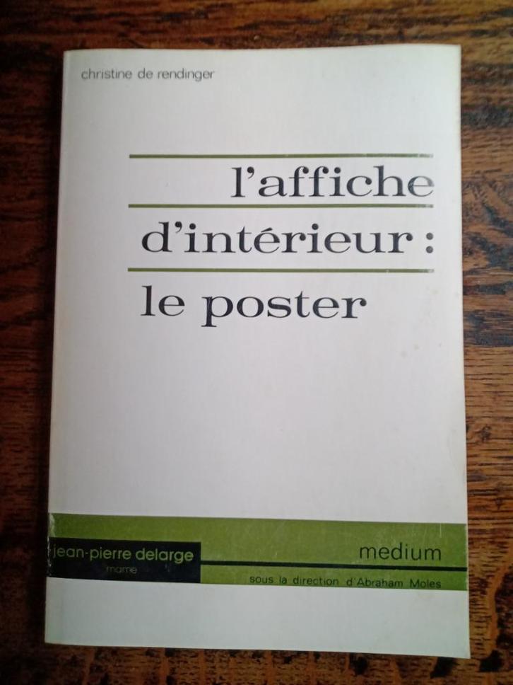 L'affiche d'intérieur : le poster - Lithographie 1976, Antiek en Kunst, Kunst | Litho's en Zeefdrukken, Ophalen of Verzenden