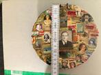 uniek vintage bord beplakt met sigarenbandjes, Ophalen