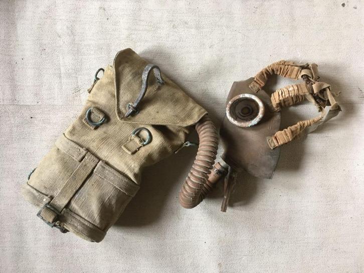 wo2 - Belgisch Gasmasker M1934 - militair! - SACIC 1934, Verzamelen, Militaria | Tweede Wereldoorlog, Landmacht, Overige typen