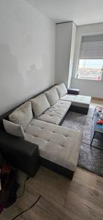 Beige zwarte 4zit, Ophalen, Gebruikt, Stof