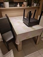 Eettafel met 4 stoelen, Huis en Inrichting, Tafels | Eettafels, Ophalen, Gebruikt