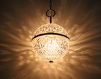 Val Saint Lambert Crystal Faceted Globe Vintage Pendant Lamp, Ophalen of Verzenden