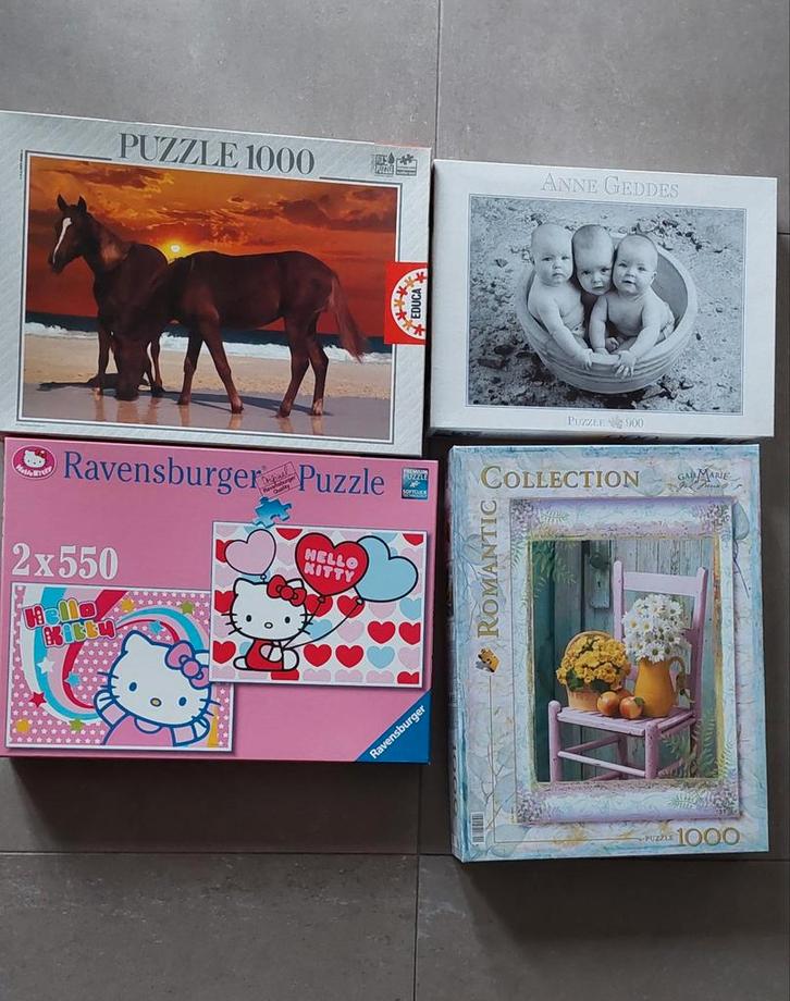 10 Verschillende (retro)legpuzzels, Hobby en Vrije tijd, Denksport en Puzzels, Zo goed als nieuw, Ophalen