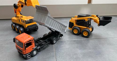 331: set van 3 voertuigen Man, Caterpillar, Kinderen en Baby's, Speelgoed |Speelgoedvoertuigen, Zo goed als nieuw, Ophalen of Verzenden
