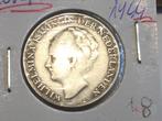 Nederland Curacao 1 gulden 1944 zilver, Postzegels en Munten, Munten en Bankbiljetten | Verzamelingen, Ophalen of Verzenden