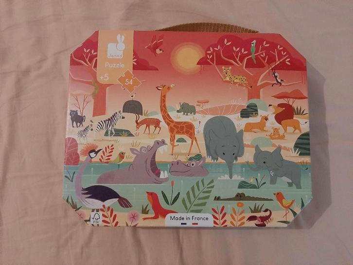 Dierenpuzzel Janod 54 stuks, Kinderen en Baby's, Speelgoed | Kinderpuzzels, Ophalen of Verzenden