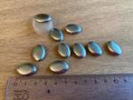 Parels plat ovaal zilvergrijs - 20x14 mm, Enlèvement, Neuf, Perle