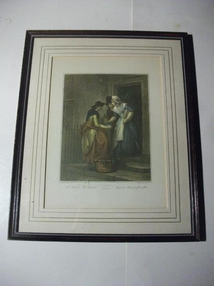 Cries of London painted f weatley d'après n. schiavonetti, Antiek en Kunst, Curiosa en Brocante, Ophalen