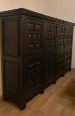 Salle à manger complète en chène style Espagnole, Enlèvement, Utilisé, 6 à 8 chaises