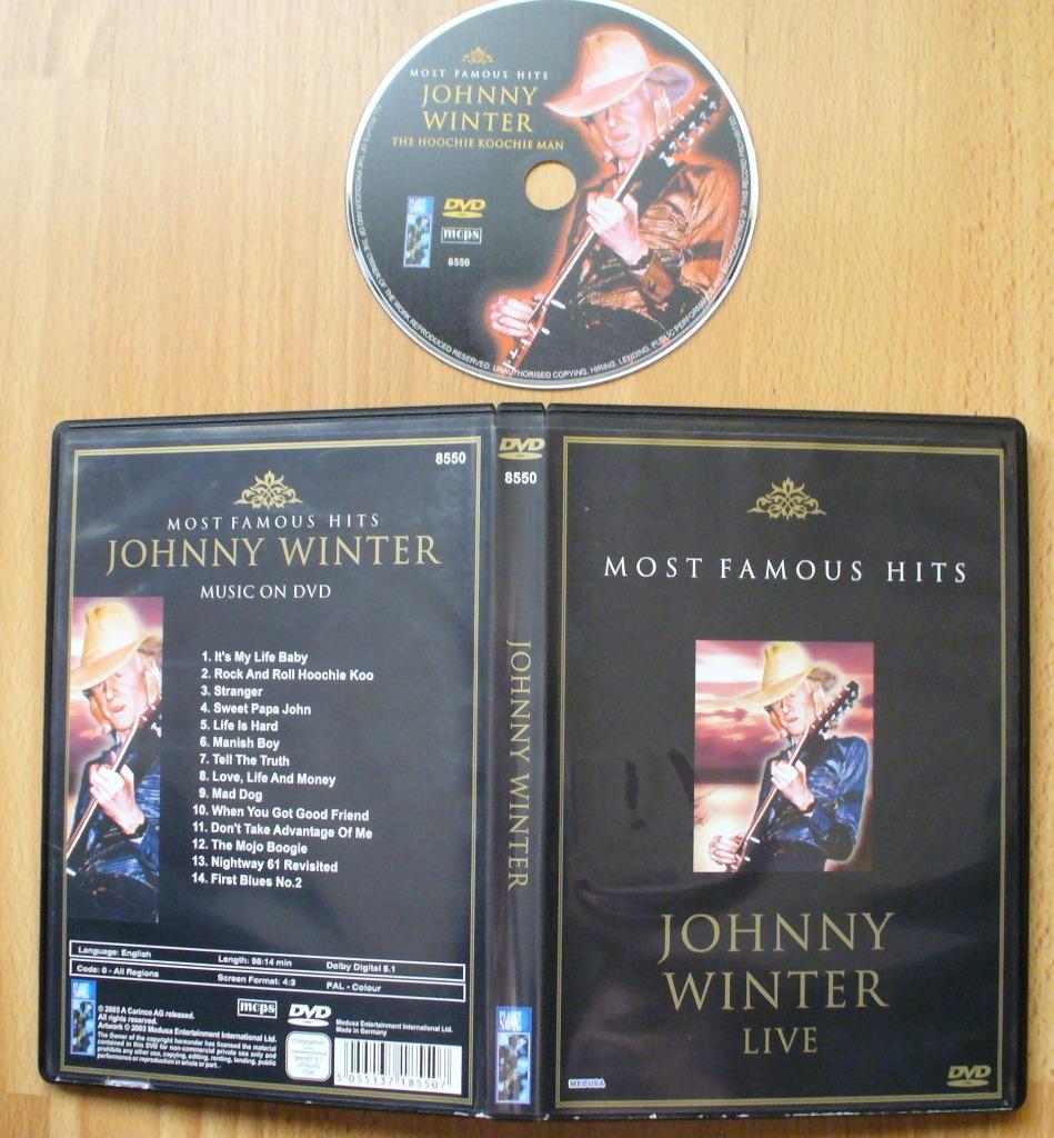 DVD JOHNNY WINTER LIVE - MOST FAMOUS HITS - BLUES ROCK, CD & DVD, DVD | Musique & Concerts, Comme neuf, Musique et Concerts, Tous les âges